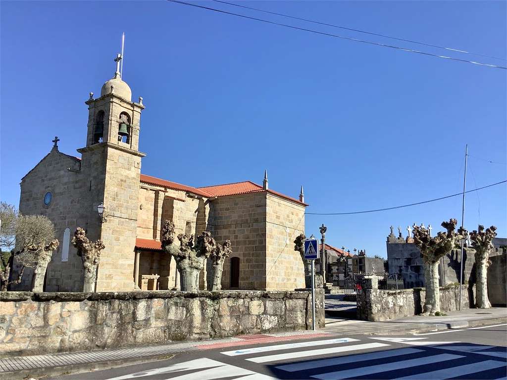 Iglesia de Santa María de Caleiro en Vilanova de Arousa