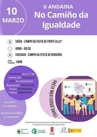 Andaina 8M No Camiño da Igualdade en Touro