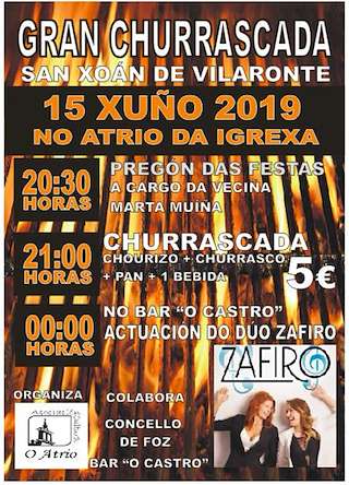 Churrascada Popular de Vilaronte en Foz