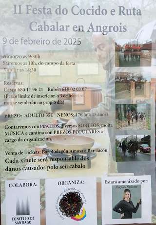 III Festa do Cocido e Ruta Cabalar de Angrois (2026) en Santiago de Compostela