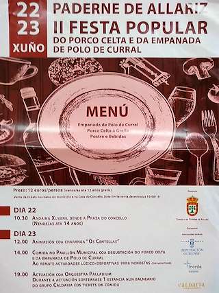V Festa da Terneira ao Espeto e da Empanada de Polo de Curral en Paderne de Allariz