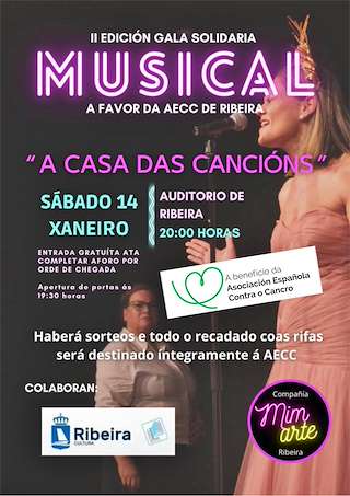 Gala Solidaria Musical a Favor da AECC en Ribeira