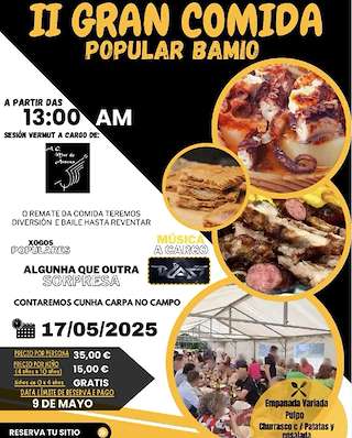 III Gran Comida Popular de San Juan de Bamio en Vilagarcía de Arousa