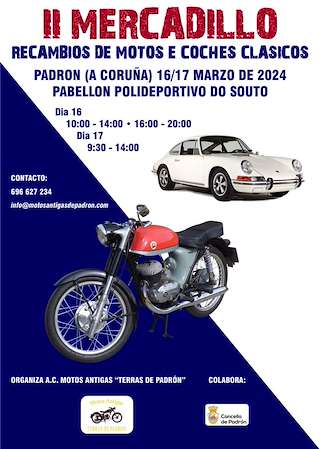 III Mercadillo Recambios de Motos e Coches Clásicos en Padrón
