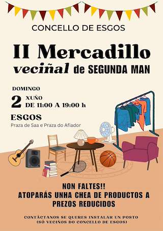 III Mercadillo Veciñal de Segunda Man en Esgos
