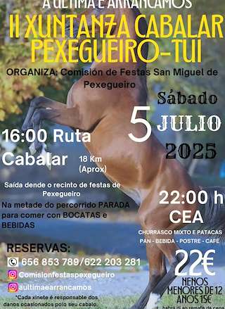 III Xuntanza Cabalar de Pexegueiro (2026) en Tui