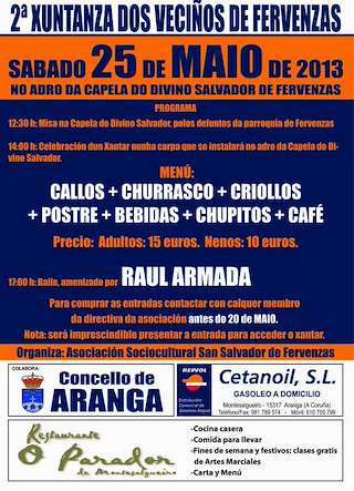 Divino Salvador de Fervenzas (2026) en Aranga