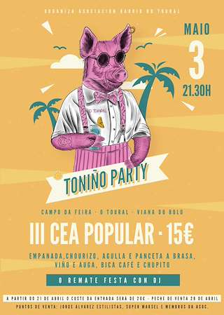 IV Cena Popular do Toural en Viana do Bolo