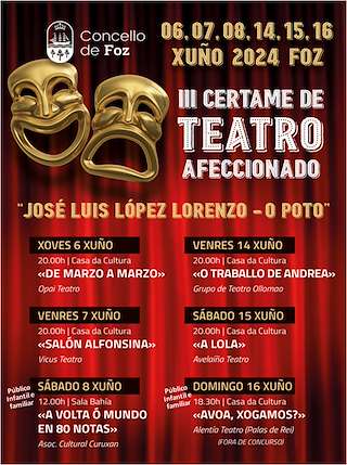 V Certame de Teatro Afeccionado (2026) en Foz
