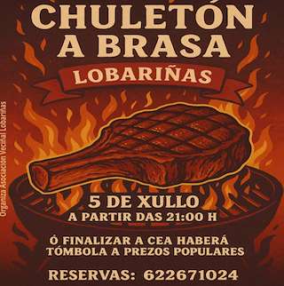 IV Festa do Chuletón á Brasa de Lobariñas (2026) en Crecente