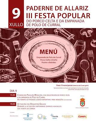 V Festa da Terneira ao Espeto e da Empanada de Polo de Curral en Paderne de Allariz