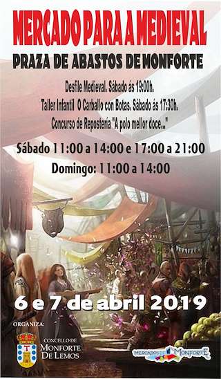 Mercado para a Medieval en Monforte de Lemos