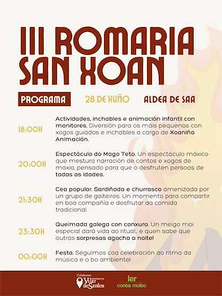 IV Romaría de San Xoán (2026) en Vilar de Santos