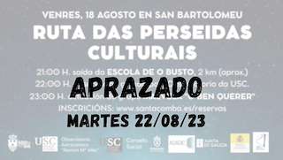 Ruta das Perseidas de San Bartolomeu en Santa Comba