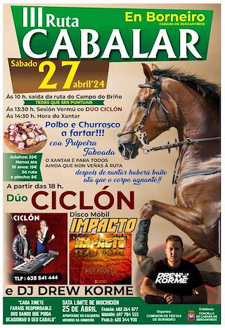 IV Ruta Cabalar de Borneiro en Cabana de Bergantiños