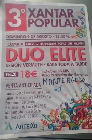 XII Xantar Popular de Monteagudo (2026) en Arteixo