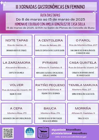 IV Xornadas Gastronómicas en Feminino en Bueu