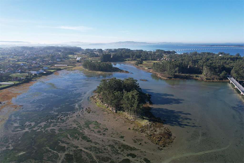 Illa de Currás e Ansuíña en Vilanova de Arousa