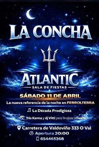Fechas, información, programa, cartel, imágenes, mapa y ubicación de Inauguración Sala de Fiestas Atlantic (2026)  en  Narón