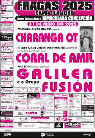 Fechas, información, programa, cartel, imágenes, mapa y ubicación de Inmaculada Concepción de Fragas  en  Campo Lameiro