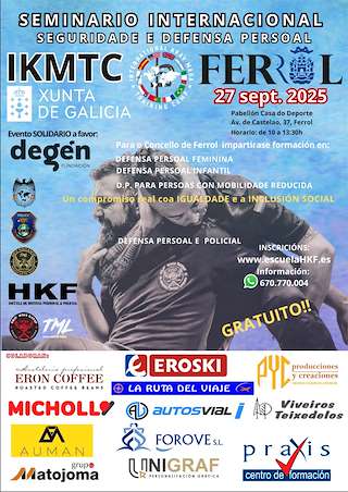 Fechas, información, programa, cartel, imágenes, mapa y ubicación de International Krav Maga Training Camp IKMTC (2025)  en  Ferrol