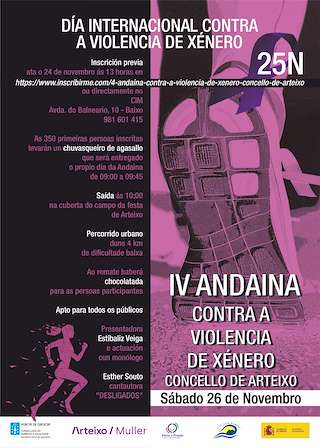 VII Andaina Contra a Violencia de Xénero (2025) en Arteixo