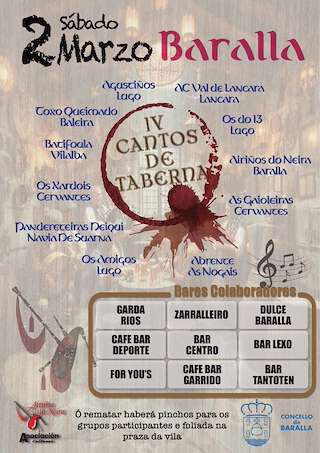 VI Cantos de Taberna en Baralla