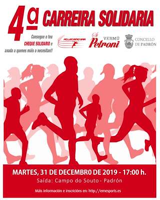 Carreira Solidaria de San Silvestre (2025) en Padrón