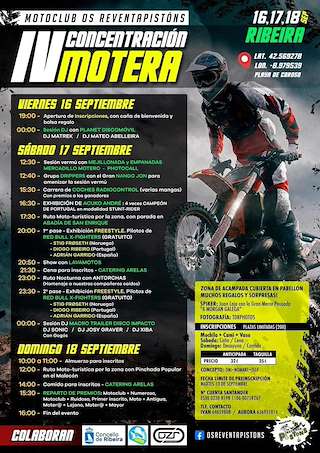 VII Concentración Motera Os ReventaPistóns en Ribeira