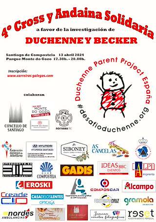VI Cross Solidario a Favor da Investigación de Duchenne y Becker “Unha tarde con Samuel” (2026) en Santiago de Compostela