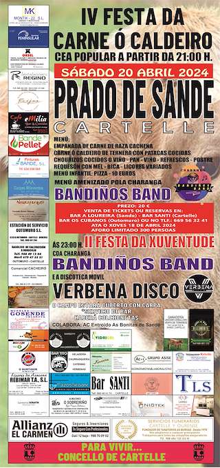 V Festa da Carne ó Caldeiro de Prado de Sande en Cartelle