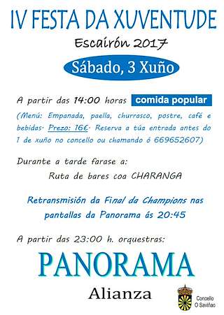 Festa da Xuventude de Escairón (2026) en O Saviñao