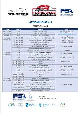 V Subida (2026) en Vilar de Barrio