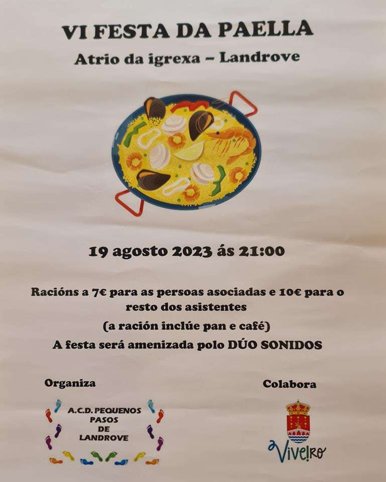 IV Festa da Paella de Landrove (2019) en Viveiro