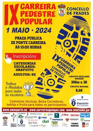 X Carreira Pedestre Popular en Frades