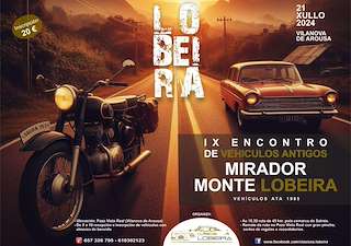 X Encontro de Vehículos Antigos de Monte Lobeira en Vilanova de Arousa