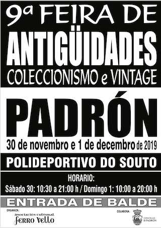 XVIII Feira de Antigüidades, Coleccionismo e Vintage (2025) en Padrón
