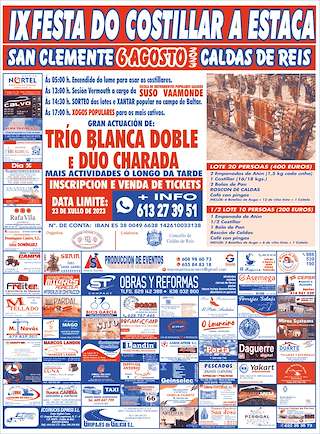 XI Festa do Costillar a Estaca de San Clemente en Caldas de Reis