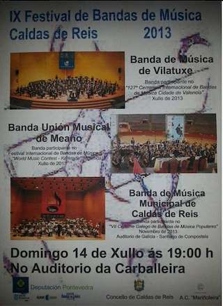 XIX Xuntanza de Bandas de Música Populares en Caldas de Reis