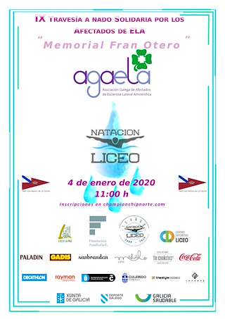 XII Travesía solidaria a favor de AGAELA en A Coruña