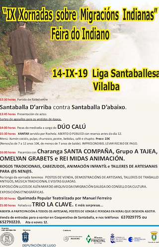 XV Xornadas sobre Migracións Indianas en Vilalba