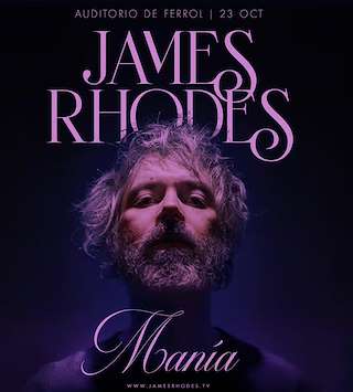 Fechas, información, programa, cartel, imágenes, mapa y ubicación de James Rhodes (2026)  en  Ferrol