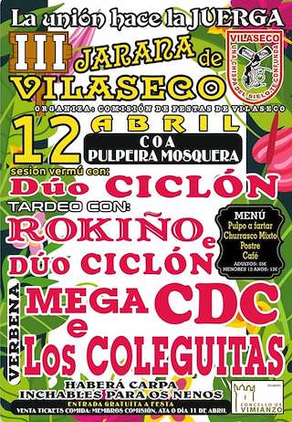 Fechas, información, programa, cartel, imágenes, mapa y ubicación de III Jarana de Vilaseco   en  Vimianzo