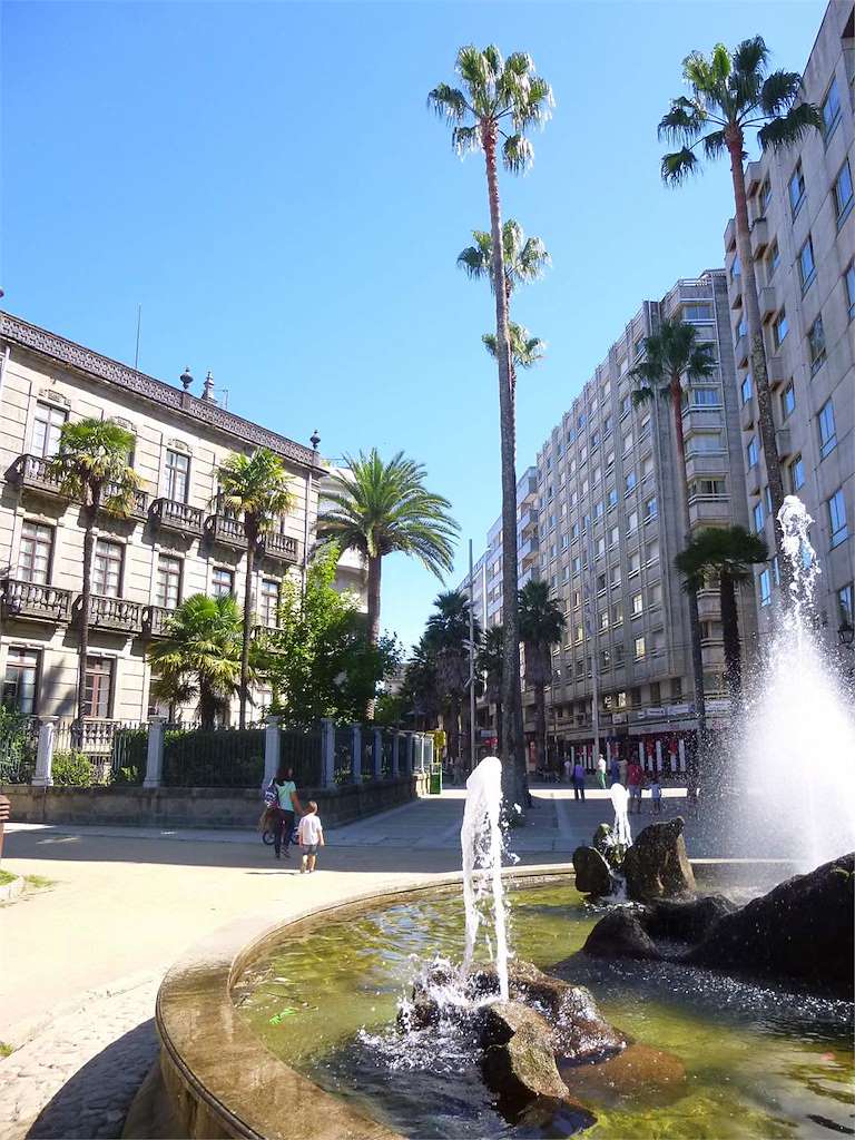 Jardín Eduardo Vicenti y Paseo de las Palmeras en Pontevedra