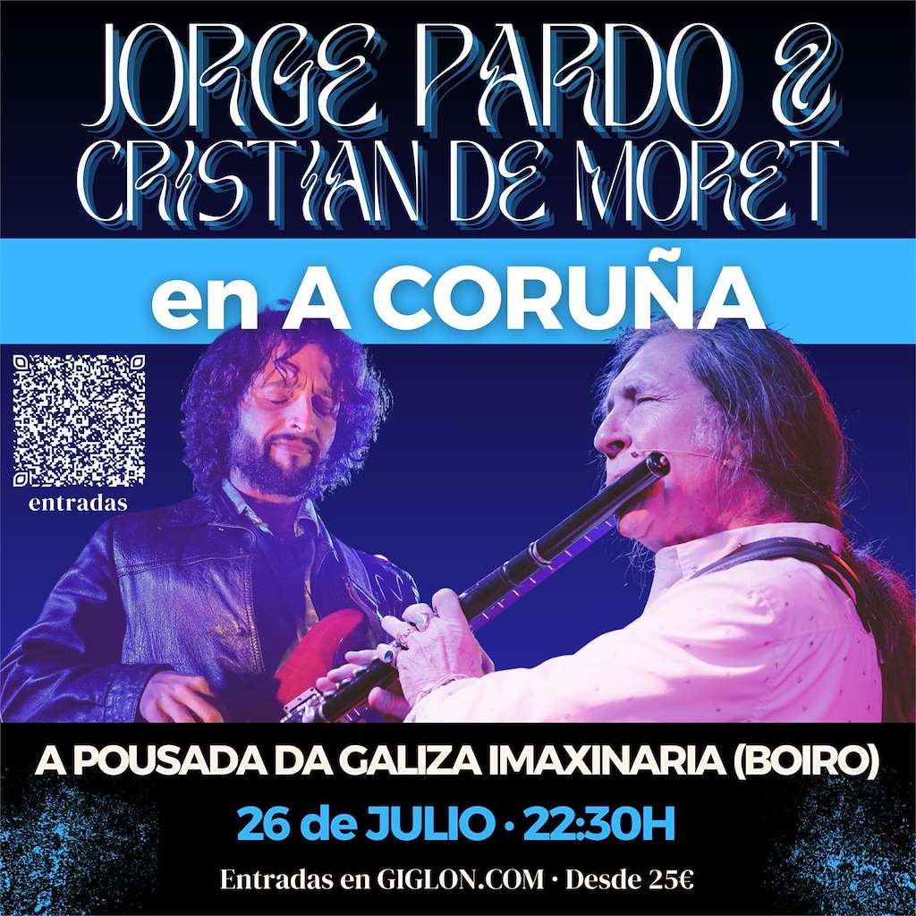 Jorge Pardo e Cristian de Moret  (2025) en Boiro