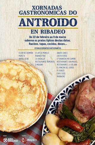Fechas, información, programa, cartel, imágenes, mapa y ubicación de Jornadas Gastronómicas de Carnaval  en  Ribadeo