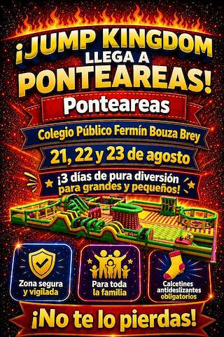 Fechas, información, programa, cartel, imágenes, mapa y ubicación de Jump Kingdom (2026)  en  Ponteareas