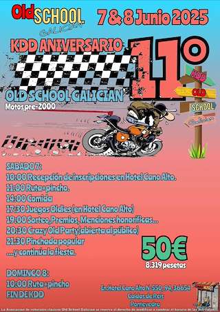 Fechas, información, programa, cartel, imágenes, mapa y ubicación de KDD Aniversario Old School Galician  en  Caldas de Reis
