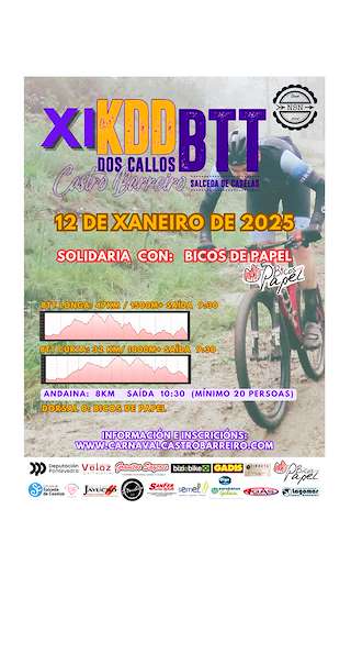 Fechas, información, programa, cartel, imágenes, mapa y ubicación de XI Kdd BTT dos Callos  en  Salceda de Caselas