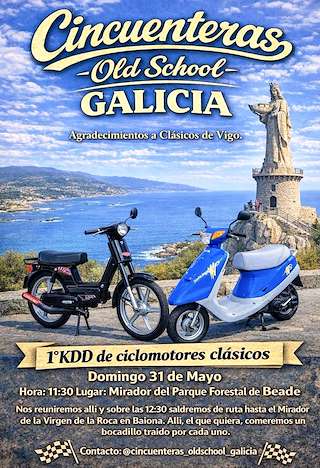 Fechas, información, programa, cartel, imágenes, mapa y ubicación de I Kdd de Ciclomotoroes Clásicos de Beade (2026)  en  Vigo
